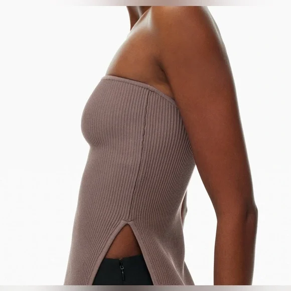NWT Aritzia Babaton Sculpt Knit Savvy Tube Top - Picture 2 of 13